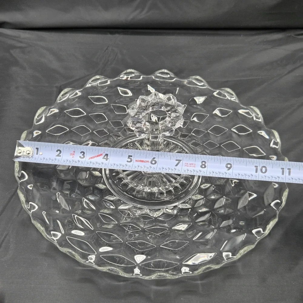 Vintage Fostoria American pattern Appetizer Tray  12